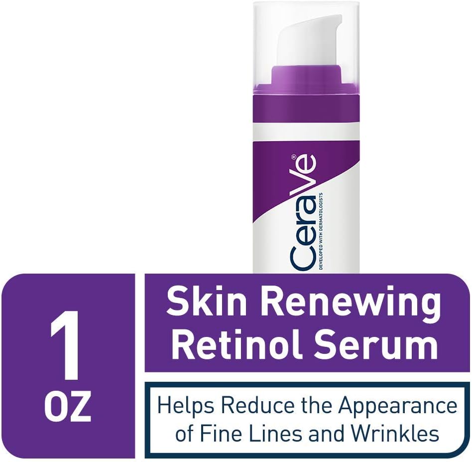 CeraVe Anti-Aging Retinol Serum Smoothing Cream Serum for Fine Lines & Brightening | With Retinol, Hyaluronic Acid, Niacinamide & Ceramides